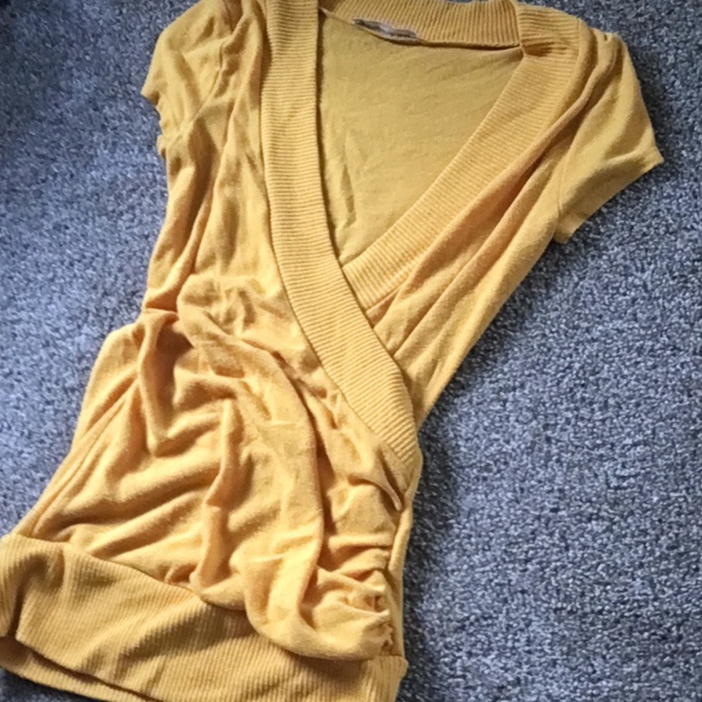 Charlotte Russe cross front blouse